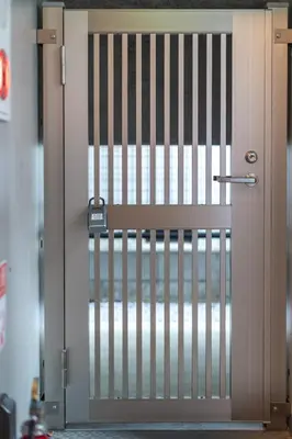 a door with a gate in a room at Marvelous Koiwa - Vacation STAY 44643v in Tokyo