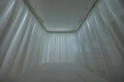 a white room with a bed and a window at EMILIO Nishi-Shinjuku Room 401 - Vacation STAY 89570v in Tokyo