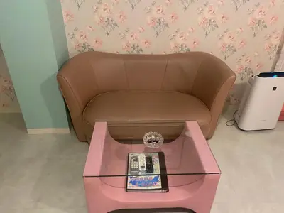 a living room with a couch and a coffee table at \u30db\u30c6\u30eb\u30d5\u30a9\u30fc\u30e9\u30e0 in Tokyo