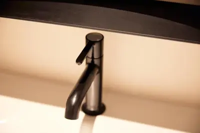a black door handle on a white wall at LiveGRACE Mabuji Park Hotel - Vacation STAY 51799v in Tokyo