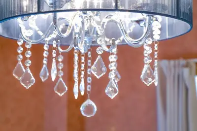 a chandelier with crystals hanging from it at 1F Facing Skdytree 6min stn Direct NRT&HND&Disney in Tokyo