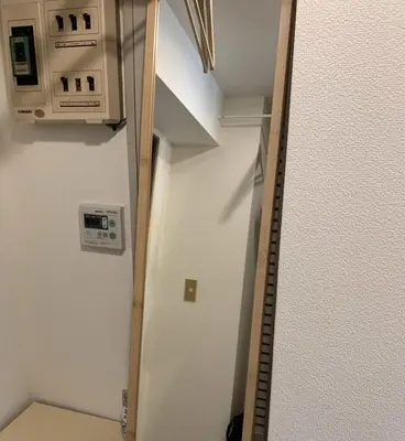 a stairway leading to a room with a ceiling at Studio in the center of Shibuya \u6e0b\u8c37\u9053\u7384\u5742 in Tokyo