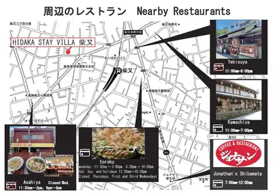 a diagram of a map of a city at HIDAKA STAY VILLA \u67f4\u53c8 in Tokyo