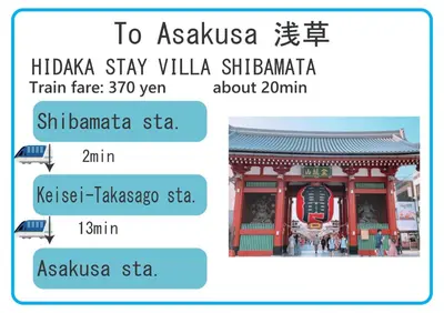a screenshot of a text message regarding a visit to asahi stay villa sh at HIDAKA STAY VILLA \u67f4\u53c8 in Tokyo