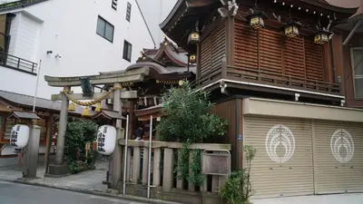 a building with an asian influence on a street at Toyoko Inn Kayabacho Eki in Tokyo