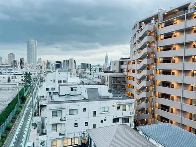 a view of a city skyline with buildings at shinjuku Jun7F-SJ0095 in Tokyo