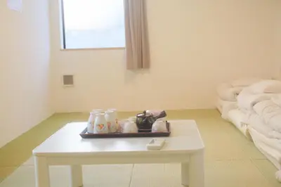 a room with a table with a tea set on it at Hananogo Ikebukuro - Vacation STAY 16098v in Tokyo
