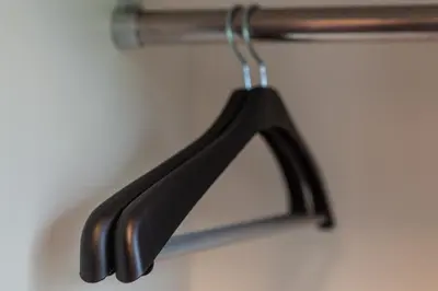 a black object is hanging on a wall at \u90fd\u5fc3\u7e01\u6e0b\u8c37 in Tokyo