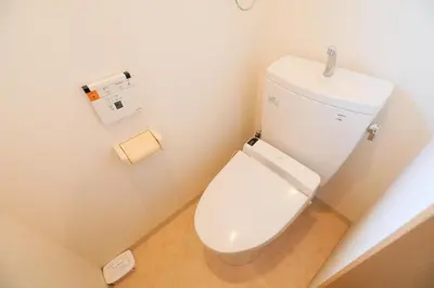 a bathroom with a white toilet in a room at \u30ab\u30fc\u30b5\u30de\u30c4\u30d0\u30e9 in Tokyo