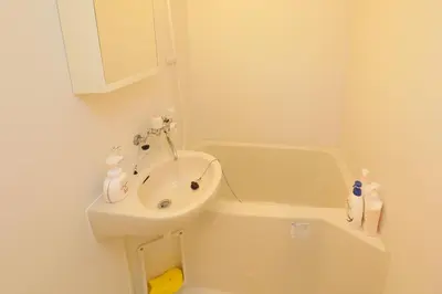 a bathroom with a sink and a toilet and a tub at \u30ab\u30fc\u30b5\u30de\u30c4\u30d0\u30e9 in Tokyo
