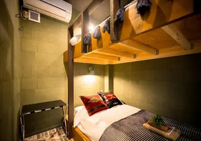 a bedroom with a bunk bed in a room at IKIDANE Residentila Hotel Komagome - Vacation STAY 17962v in Tokyo