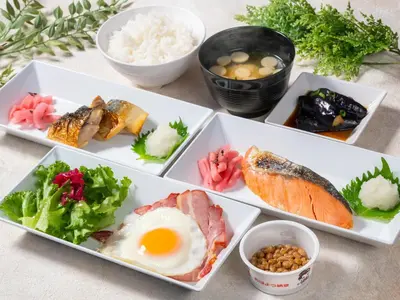 a plate of food with sushi and other foods at APA Hotel Higashi Nihombashi Ekimae in Tokyo