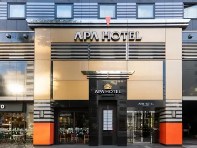 a store front of anania hotel at APA Hotel Higashi Nihombashi Ekimae in Tokyo