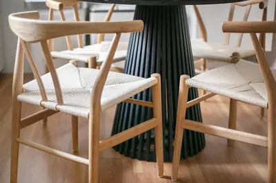 a group of chairs sitting around a table at Pufuka Kanegafuchi \u3077\u3075\u304b\u9418\u30f6\u6df5 in Tokyo
