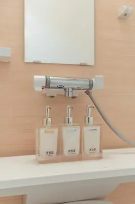 a room with three bottles on a shelf at hidden valley - Vacation STAY 40561v in Tokyo