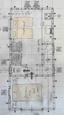 a drawing of a floor plan of a house at \u6e0b\u8c37\u307e\u30672\u99c510\u5206!!\u4e00\u68df\u307e\u308b\u3054\u3068\u8cb8\u3057\u5207\u308a!\u99c5\u5f92\u6b693\u5206\u30da\u30c3\u30c8\u6b53\u8fce\u304a\u5b50\u69d8\u6b53\u8fce\u99d0\u8eca\u5834\u7121\u65996\u4eba\u307e\u3067 in Tokyo