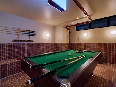 a billiard room with a pool table in it at Hotel Plus Hostel TOKYO ASAKUSA 2 in Tokyo