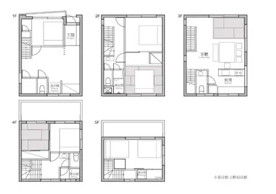 a floor plan of a house at Ueno Luxury 161m2 Villa 6BR 3Bath 4Toilet 3m to Train Skytree View in Tokyo
