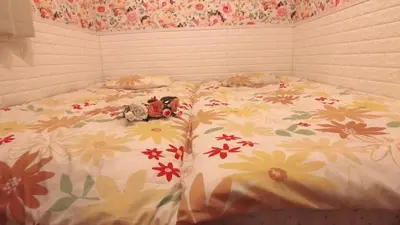 a bed with a toy truck on top of it at Jing House Koiwa - Vacation STAY 62678v in Tokyo