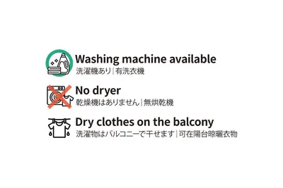 a screenshot of a phone with the text wakeking machine available no driver and dry at SC 203 Cozy Private Stay with Loft Near Station Free WiFi in Tokyo