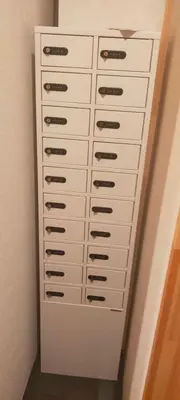 a white chest of draws in a room at Hotel PRELE in Tokyo