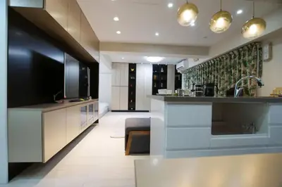 a kitchen with a sink and a counter top at TOKYOGUEST\u65e5\u672c\u6a4b in Tokyo