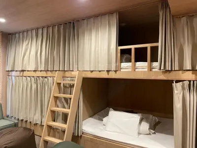 a couple of bunk beds in a room at THE BONDS HOTEL TOKYO in Tokyo