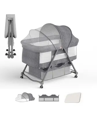 an illustration of a baby crib on a cart at The Masters Stay SETAGAYA KYODO in Tokyo