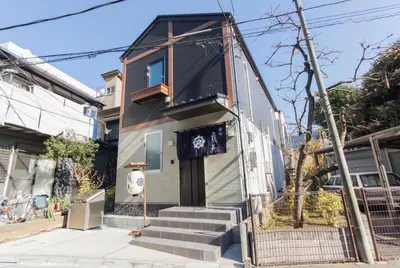 a small house with stairs in front of it at Ryoma Ikebukuro male only -Guest House - Vacation STAY 14547v in Tokyo