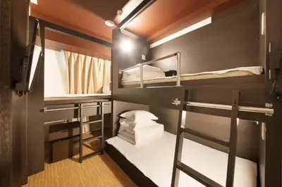 a room with three bunk beds in it at Centurion Hotel Ikebukuro Station in Tokyo