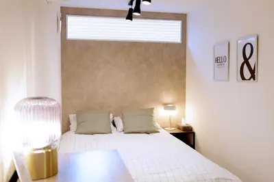 a bedroom with a large white bed with a window at \u5922\u306e\u820e Asakusa Horizon Bleu in Tokyo
