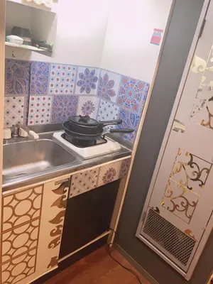 a small kitchen with a sink and a stove at \u7f8e\u30cf\u30a6\u30b9 Beauty House in Tokyo