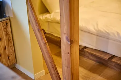 a ladder leading to a bunk bed in a room at futaba heights - Vacation STAY 15532 in Tokyo