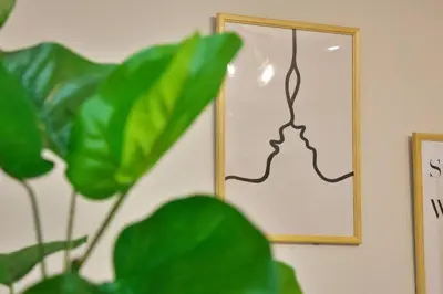 a picture of a plant in front of a mirror at PALAIS GRACE 301 in Tokyo