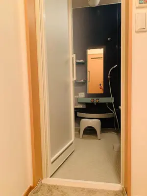 a bathroom with a sink and a mirror at Kamei House - Vacation STAY 07100v in Tokyo
