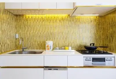 a kitchen with a sink and a stove in it at Reimi Mondo401-7897 in Tokyo