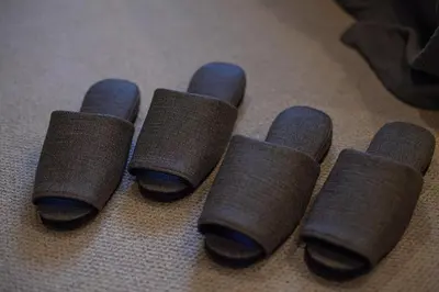 a group of four different colored rolls of thread at Lucky Aoto \u30e9\u30c3\u30ad\u30fc\u9752\u6238 in Tokyo