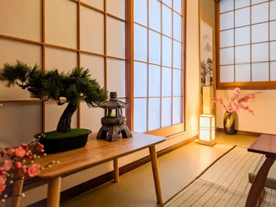a room with a table with plants on it at New! Ten people Shin Ookubo 6minPocket WIFI in Tokyo