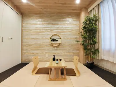 a dining room with a table and two chairs at 62\u65b0\u5bbf\u6700\u4e2d\u5fc3 \u65b0\u5bbf\u5fa1\u82d1\u524d\u7ad95\u5206-Shinjuku center 5 mins to Station, Max 5P \u65b0\u5bbf \u6d89\u8c37 \u8868\u53c2\u9053 \u6c60\u888b \u4e0a\u91ce \u4ee3\u4ee3\u6728 \u94f6\u5ea7 \u539f\u5bbf in Tokyo