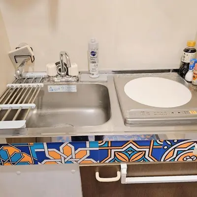 a kitchen with a sink and a sinkiterator sidx sidx sidx sidx at supiahouse in Tokyo