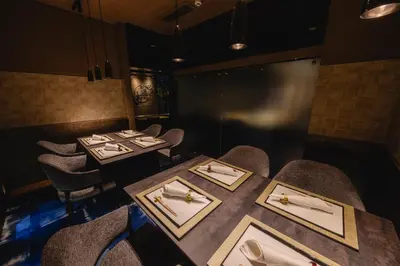 a dining room with tables and chairs in a restaurant at Shinjuku Washington Hotel Annex in Tokyo