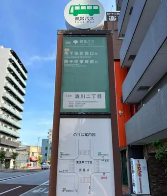 a sign in front of a building next to a street at 302\u53f7\uff2e\uff0b\u30db\u30c6\u30eb in Tokyo