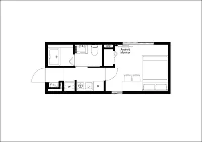 a floor plan of a house at fl\u30ec\u30b8\u30c7\u30f3\u30b9\u795e\u5bae\u5fa1\u82d1IV in Tokyo