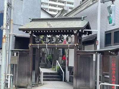 an entrance to a building with a gate and stairs at Aurora 3 in Tokyo