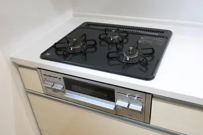 a stove top oven sitting on top of a counter at Bliss IKEBUKURO in Tokyo