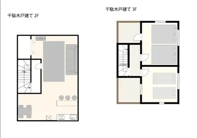 a floor plan of a house in china at \u5343\u99c4\u6728\u6238\u5efa in Tokyo