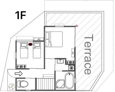 a floor plan of a house at \u6795\u6728 New house with Huge View for Family-Group in Tokyo