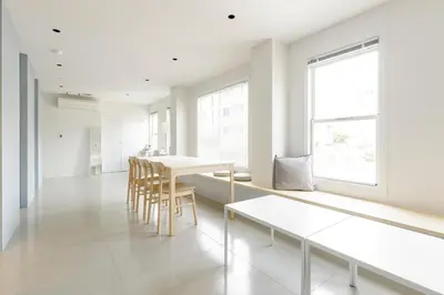 a dining room with a table and chairs at Hotel Re:ONcE Shibuya in Tokyo