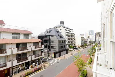 an aerial view of a city street with buildings at Hotel Re:ONcE Shibuya in Tokyo