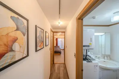 a bathroom with a sink and a mirror at 2 shower rooms #Shinjuku 5 min walk from station ,projector in Tokyo